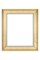 Creative Mark Elegant Plein Aire Gold Frame with Linen Liner, Ornate Open Back Picture Frames, No Glass or Backing, Gessoed Wood, 2.75-inch Wide Moulding
